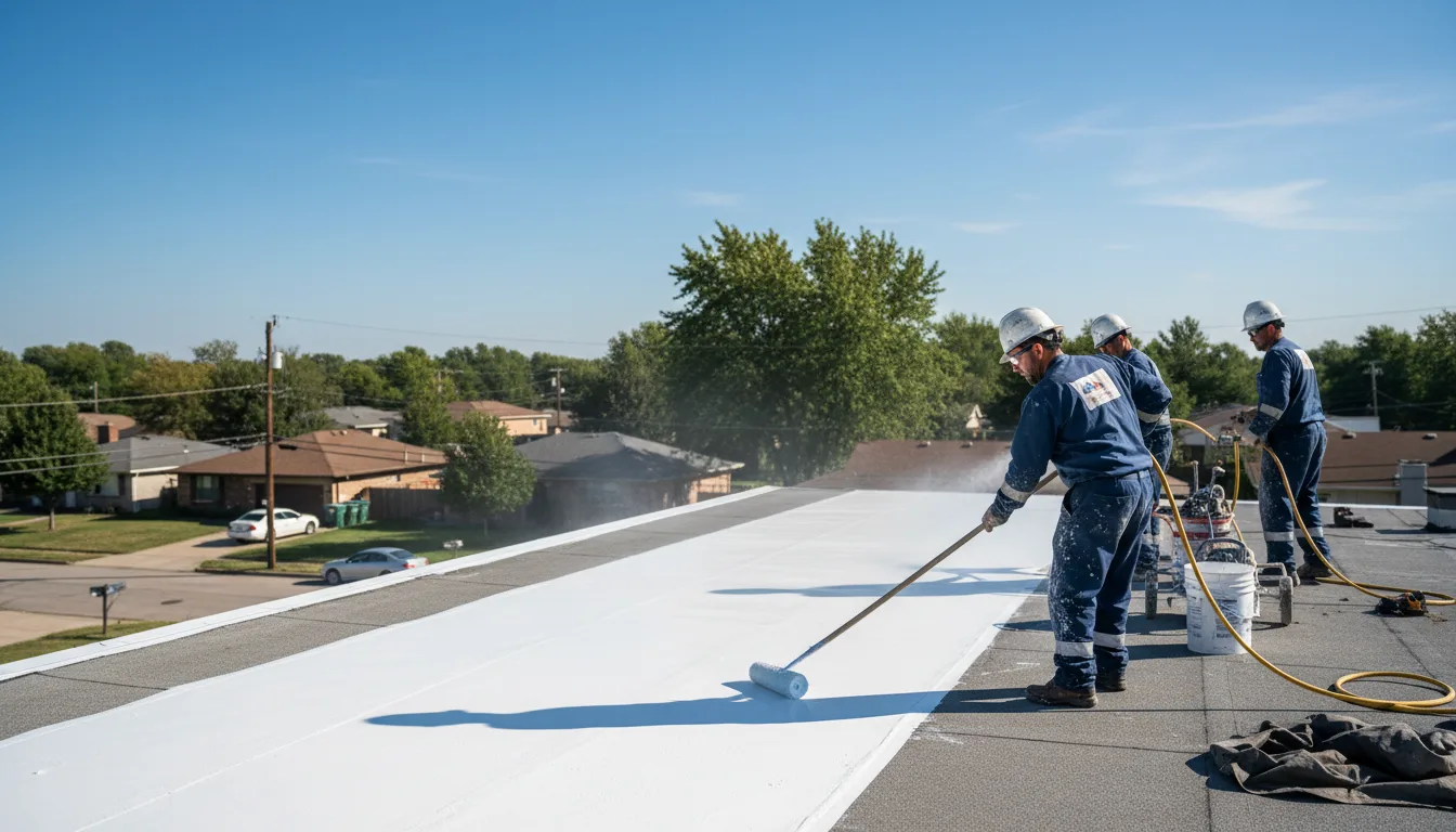 Commercial roof coating in Cartwright, OK near me